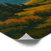 Nationalpark Waterton Lakes Poster (Ecke)