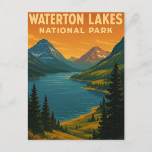 Nationalpark Waterton Lakes Postkarte