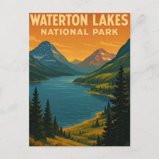 Nationalpark Waterton Lakes Postkarte