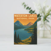Nationalpark Waterton Lakes Postkarte (Stehend Vorderseite)