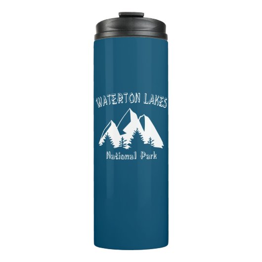 Nationalpark Waterton Lakes Thermosbecher (Vorderseite)