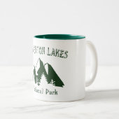 Nationalpark Waterton Lakes Zweifarbige Tasse (VorderseiteRechts)