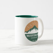 Nationalpark Waterton Lakes Zweifarbige Tasse (VorderseiteRechts)