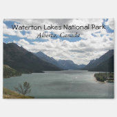 Nationalpark Waterton Seen Landschaft Magnet (Vorderseite)
