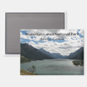 Nationalpark Waterton Seen Landschaft Magnet (Vorderseite/Rückseite)
