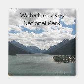 Nationalpark Waterton Seen Landschaft Magnet (Vorne)