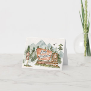 Nationalpark Wedding danke Karte