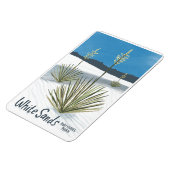 Nationalpark Weißer Sand New Mexico Gypsum Yucca Magnet (Linke Seite)