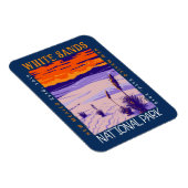 Nationalpark Weißer Sand Vintag beängstigend Magnet (Rechte Seite)