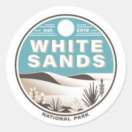 Nationalpark White Sands Runder Aufkleber
