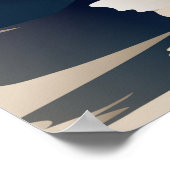 Nationalpark White Sands Vintag Minimal Poster (Ecke)