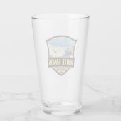 Nationalpark White Sands Vintage Glas (Rückseite)