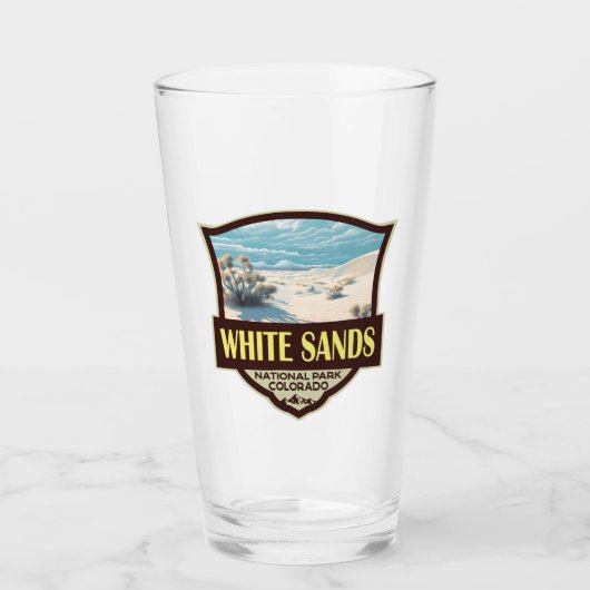 Nationalpark White Sands Vintage Glas (Vorderseite)