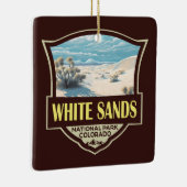 Nationalpark White Sands Vintage Keramikornament (Rechts)