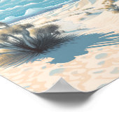Nationalpark White Sands Vintage Poster (Ecke)