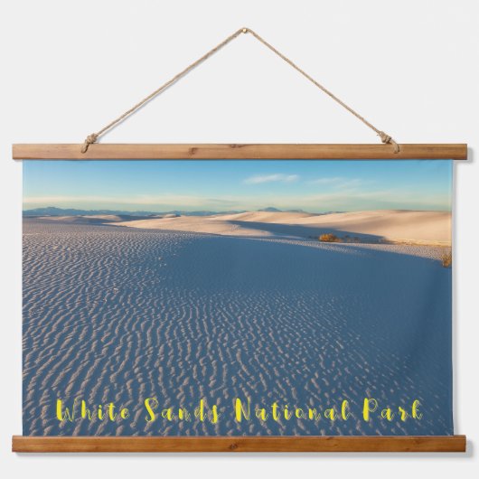 Nationalpark White Sands Wandteppich Mit Holzrahmen (Vorne)