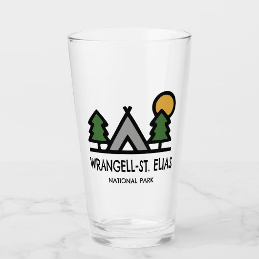 Nationalpark Wrangell-St. Elias Glas (Vorderseite)