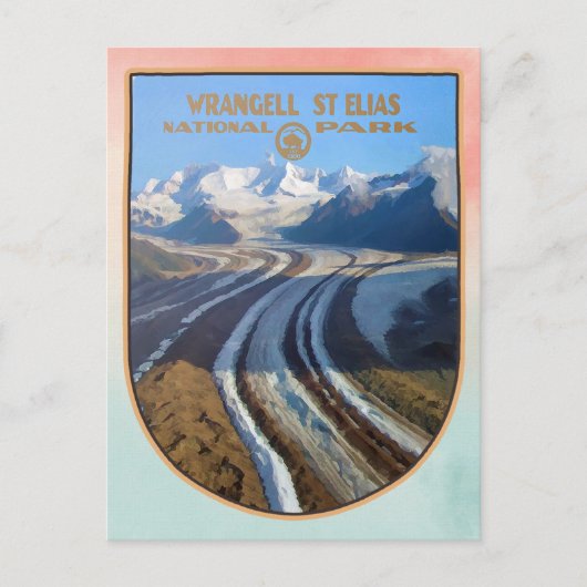 Nationalpark Wrangell-St. Elias Postkarte (Vorderseite)