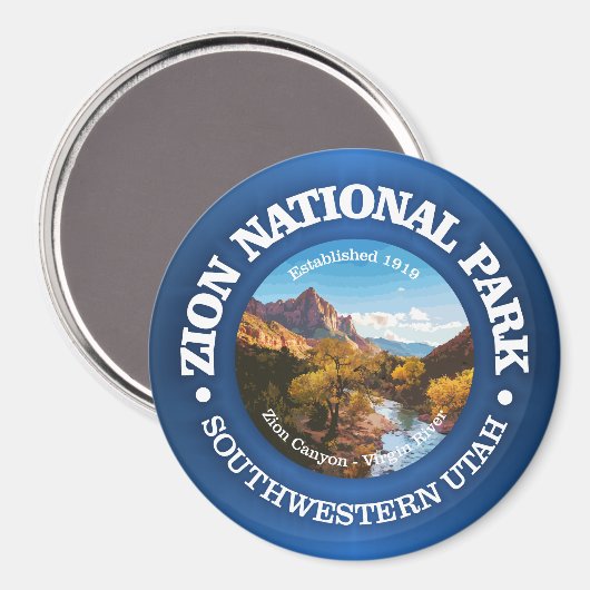 Nationalpark Zion 2 Magnet (Vorderseite/Rückseite)