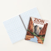 Nationalpark Zion Art Notizblock (Innenseite)
