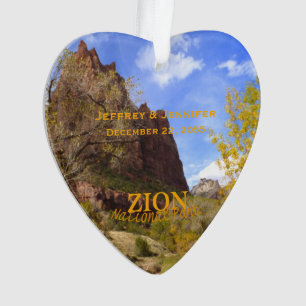 Nationalpark Zion, Herbst, Custom Ornament