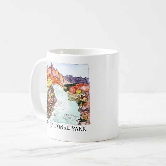 Nationalpark Zion Kaffeetasse (Vorderseite Links)