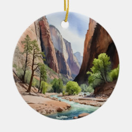 Nationalpark Zion Keramik Ornament
