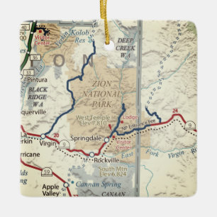 Nationalpark Zion Keramikornament