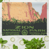 Nationalpark Zion Küchentuch (Gefaltet)