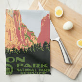 Nationalpark Zion Küchentuch (Viertel Falte)