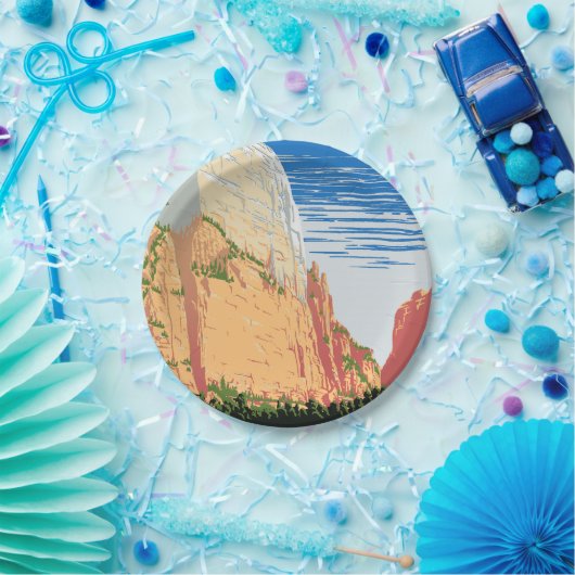 Nationalpark Zion Pappteller (Party)