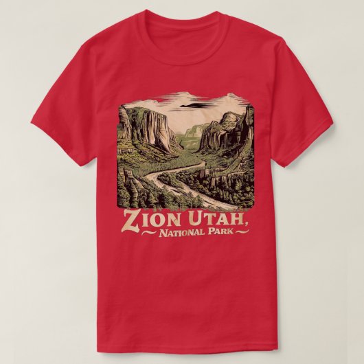 Nationalpark Zion Utah 1 T-Shirt (Design vorne)