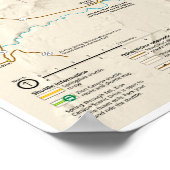 Nationalpark Zion (Utah) Kartenplakat Poster (Ecke)