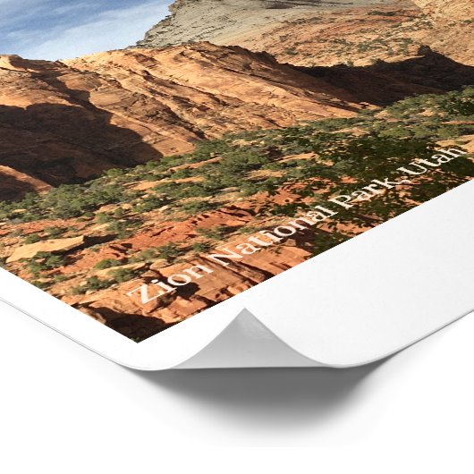 Nationalpark Zion, Utah Poster (Ecke)