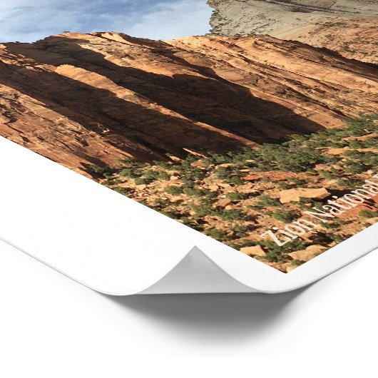 Nationalpark Zion, Utah Poster (Ecke)