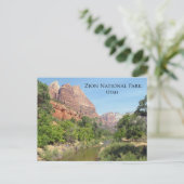 Nationalpark Zion, Utah Postkarte (Stehend Vorderseite)