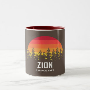 Nationalpark Zion Zweifarbige Tasse