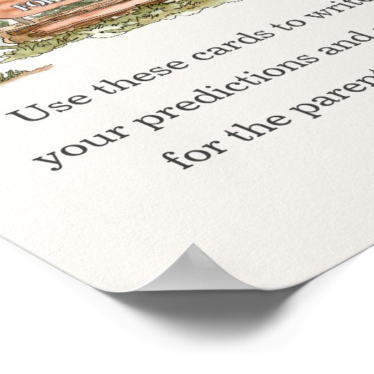 Nationalparkberatung für Babydusche Poster (Ecke)