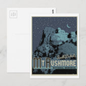Nationalparkdenkmal Mount Rushmore Postkarte (Vorne/Hinten)