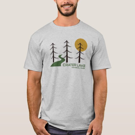 Nationalparkgebiet Krater T-Shirt (Vorderseite)