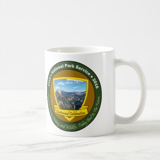 Nationalparkhundertjähriges Yosemite-CFmagnesium Kaffeetasse (Rechts)