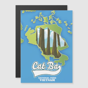 Nationalparkkarte für Katzen Magnetkarte