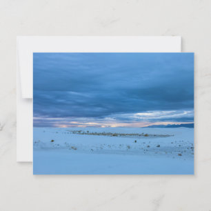 Nationalparklandschaft White Sands bei Morgengraue Postkarte