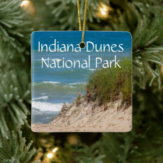 Nationalparkplatz Indiana Dunes Keramikornament
