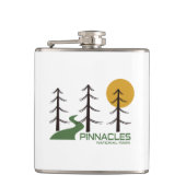 Nationalparkplatz Pinnacles Flachmann (Vorderseite)