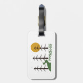 Nationalparkplatz Pinnacles Gepäckanhänger (Rückseite vertikal)