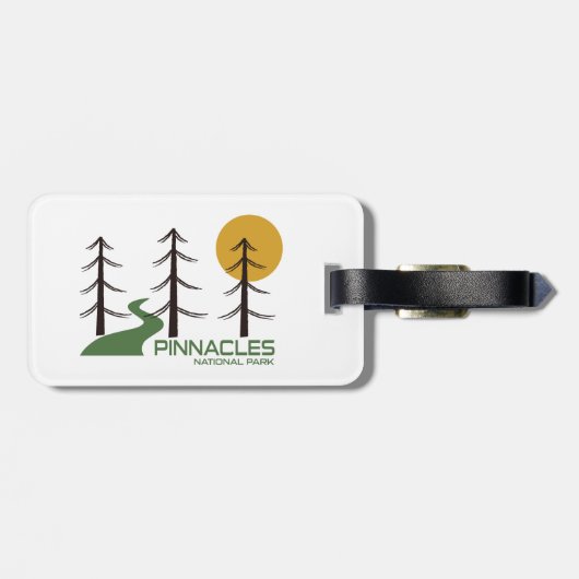 Nationalparkplatz Pinnacles Gepäckanhänger (Rückseite horizontal)