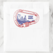 Nationalparkprojekt des Colorado Rechteckiger Aufkleber (Tasche)