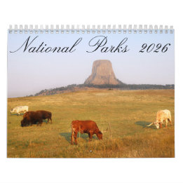 Nationalparks 2026 12 Monatskalender Kalender
