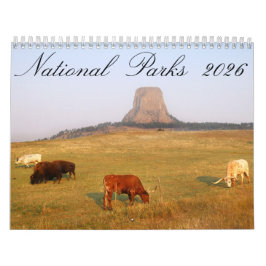Nationalparks 2026 12 Monatskalender Kalender